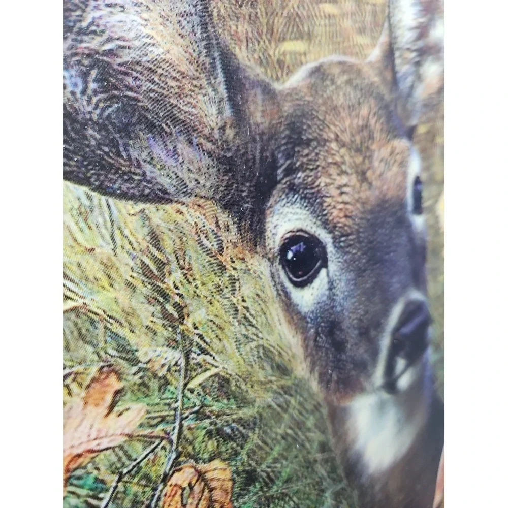 3D Holographic Deer Camo Toilet Seat Woodland Hunting Hunter Camp New Vintage